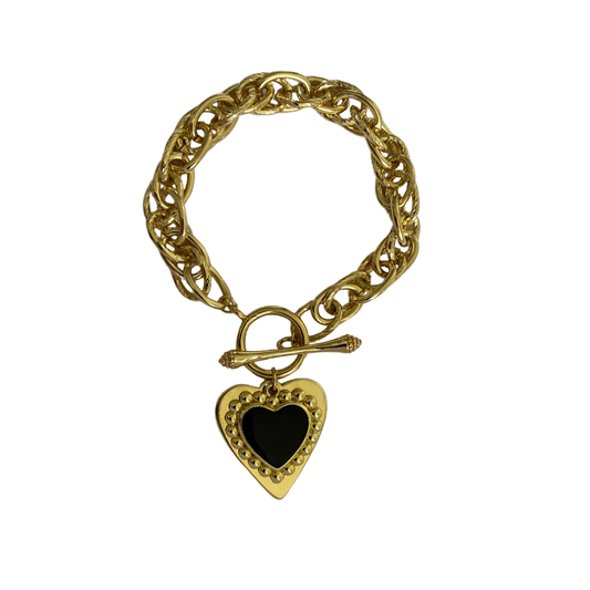 Pulsera Corazón Negro