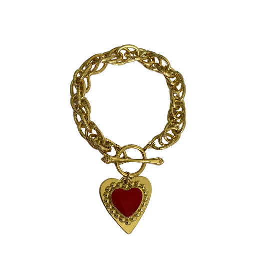 Pulsera Corazón Rojo